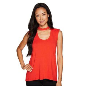 Vince Camuto Sleeveless Mock Choker Neck Top